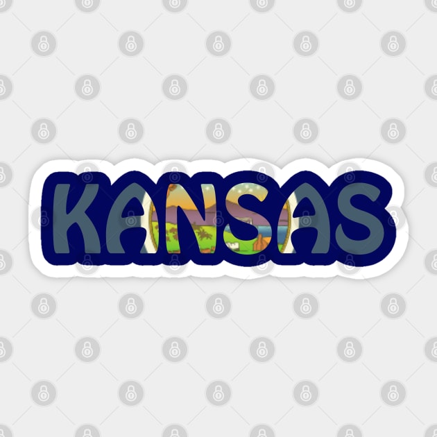 Kansas Sticker by EMP